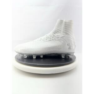 Under Armour UA Highlight 2 MC Mens Sz 12 Knit Football Cleats 3027303-100 WHITE
